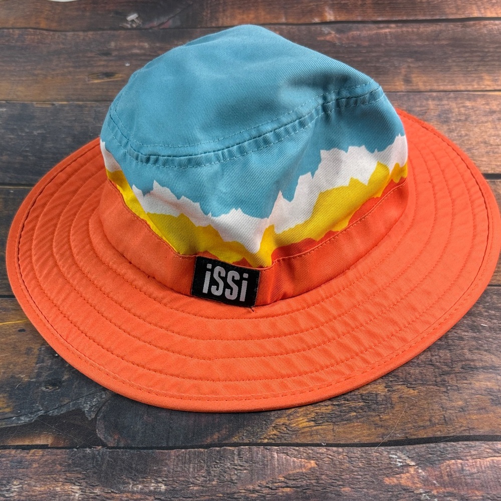 iSSi Elevation Hat Colorblock Boonie Bucket Hat Wide Brim Cotton One Size